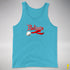 Believe Jingle Bell  Premium Tank Top - Aqua Triblend